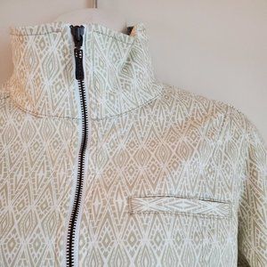 prAna Kiana Organic Cotton Full Zip Size Lg Denim Jacket  NWOT